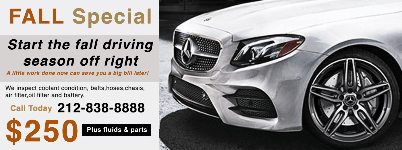 The best place for Mercedes Benz service, maintenance and repairs in NYC near me. Dealer alternative independent repair shop that can do anything the Mercedes Benz dealer can do and more. Best Mercedes Benz mechanics in NYC